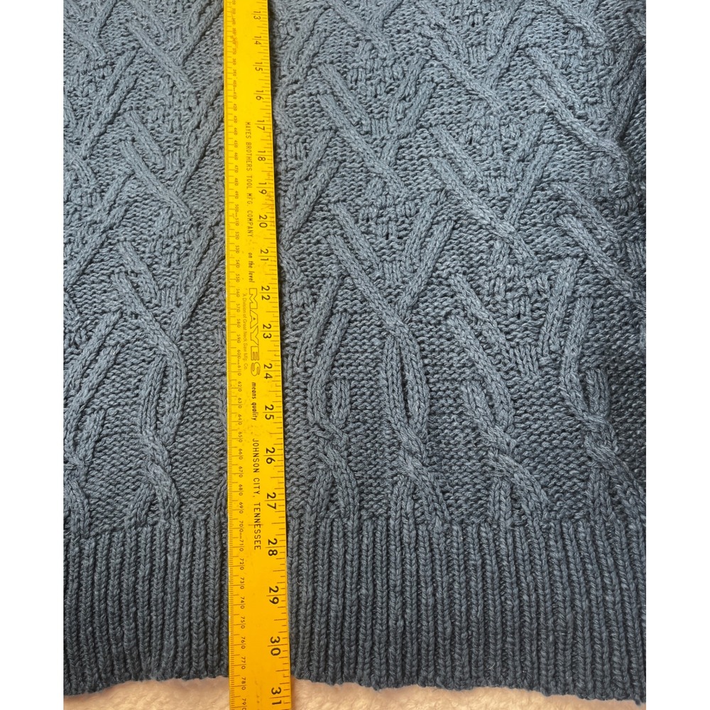 Free People‎ Obsidian Chunky Oversized Cable Knit Button Front Cardigan Size Sm - Picture 4 of 8